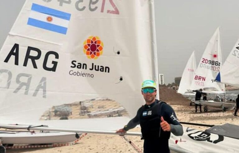 Mateo Maldonado, velerista sanjuanino de 21 años, participará en la Semana Internacional de Buenos Aires, compitiendo en la clase ILCA7.