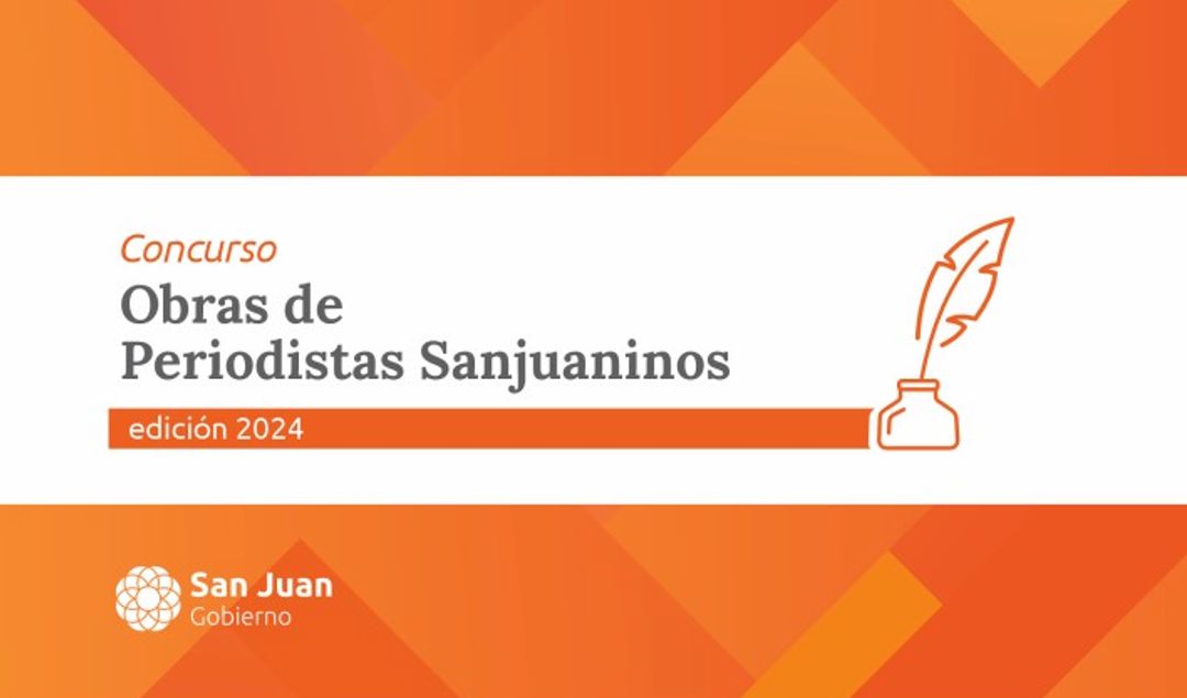 El Gobierno de San Juan informó la apertura de la convocatoria para el concurso “Obras de Periodistas Sanjuaninos”, correspondiente al periodo 2024. Los trabajos podrán presentarse hasta el lunes 19 de mayo, a las 20 horas, de manera virtual mediante correo electrónico.
