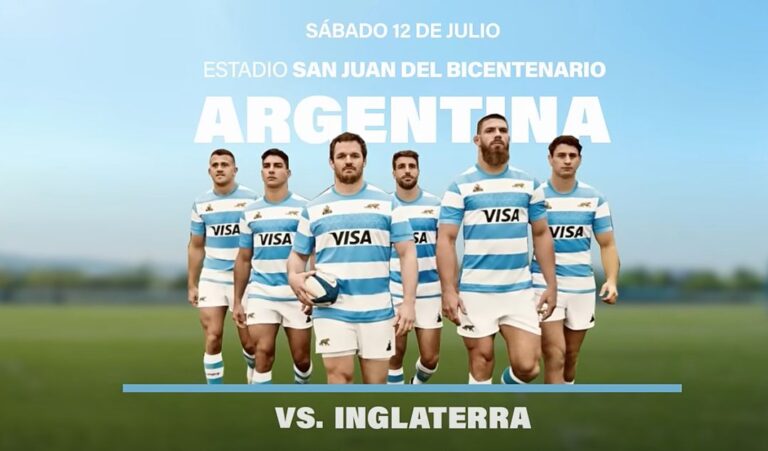 El próximo sábado 12 de julio de 2025, el Estadio del Bicentenario de San Juan será escenario de un encuentro internacional de alto nivel entre Los Pumas e Inglaterra, desde las 16:40. El partido forma parte de la Copa Visa – Banco Macro y será arbitrado por Luc Ramos de Francia. Se trata de una cita imperdible dentro del calendario de actividades de las Vacaciones de Invierno – San Juan 2025.