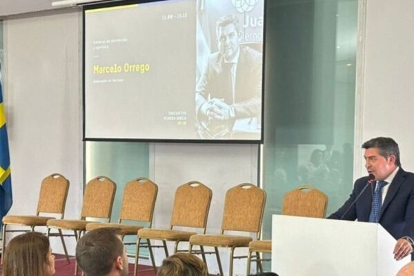 ORREGO PARTICIPÓ EN LA INICIATIVA MINERA SUECA Y DESTACÓ EL LIDERAZGO DE SAN JUAN EN INVERSIÓN MINERA