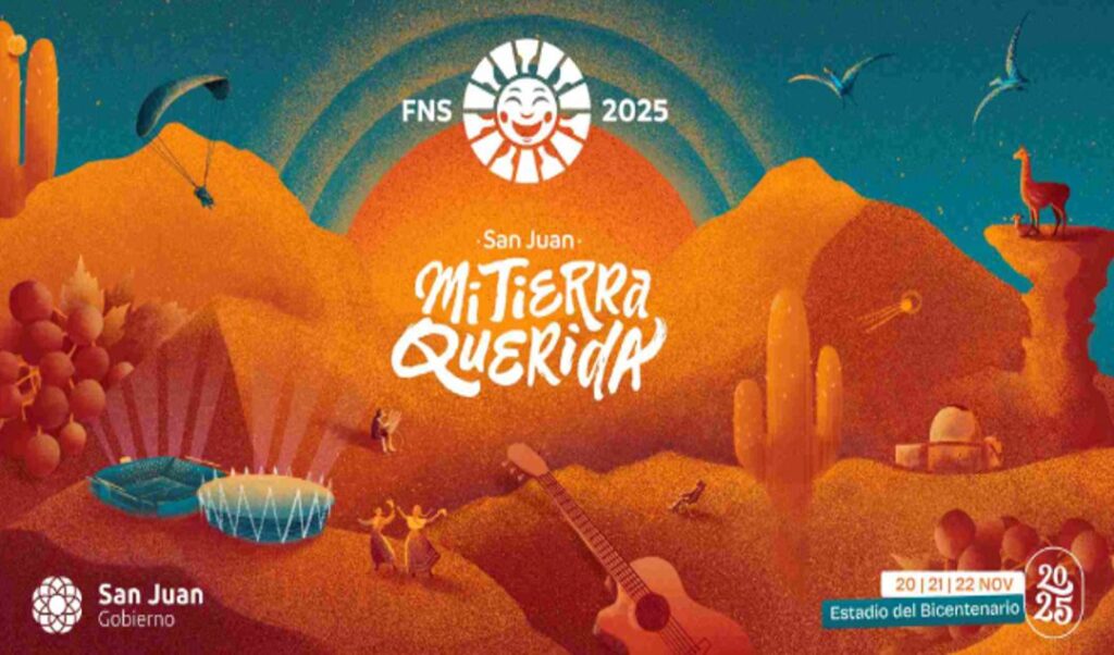 El Gobierno de San Juan informó que continúa habilitada la venta online de entradas para la Fiesta Nacional del Sol 2025, bajo el lema “San Juan, Mi Tierra Querida”. A partir del 31 de octubre también se habilita la venta presencial en la boletería del Teatro del Bicentenario, de lunes a viernes de 9 a 19 horas.