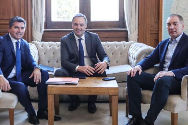 ORREGO SE REUNIÓ CON SANTILLI Y ADORNI PARA FORTALECER EL FEDERALISMO Y LAS OBRAS EN SAN JUAN