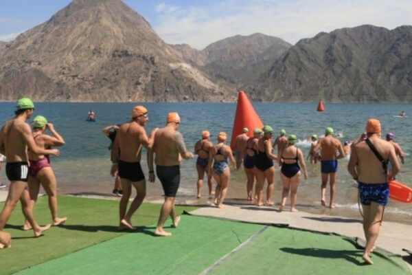 TODO LISTO PARA LA COMPETENCIA DE AGUAS ABIERTAS EN EL DIQUE PUNTA NEGRA