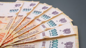 Argentine Money, Currency of Argentine, Pesos argentinos. Stack