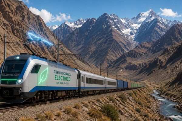IMPULSAN UN TREN BIOCEÁNICO ELÉCTRICO ENTRE SAN JUAN Y COQUIMBO PARA CONECTAR ARGENTINA CON EL PACÍFICO