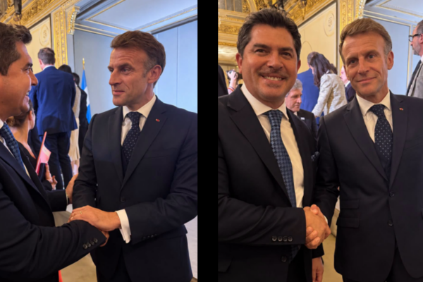 SAN JUAN FORTALECE SUS VÍNCULOS INTERNACIONALES CON UN ENCUENTRO ENTRE MARCELO ORREGO Y EMMANUEL MACRON